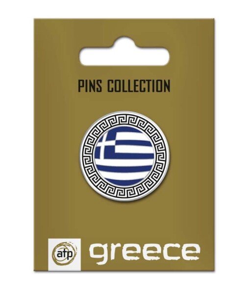 Καρφίτσα - Ελληνική Σημαία (στρογγυλή)